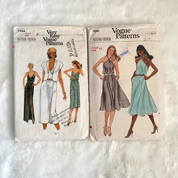 2 Vogue Sewing Patterns - Picture 1 of 5